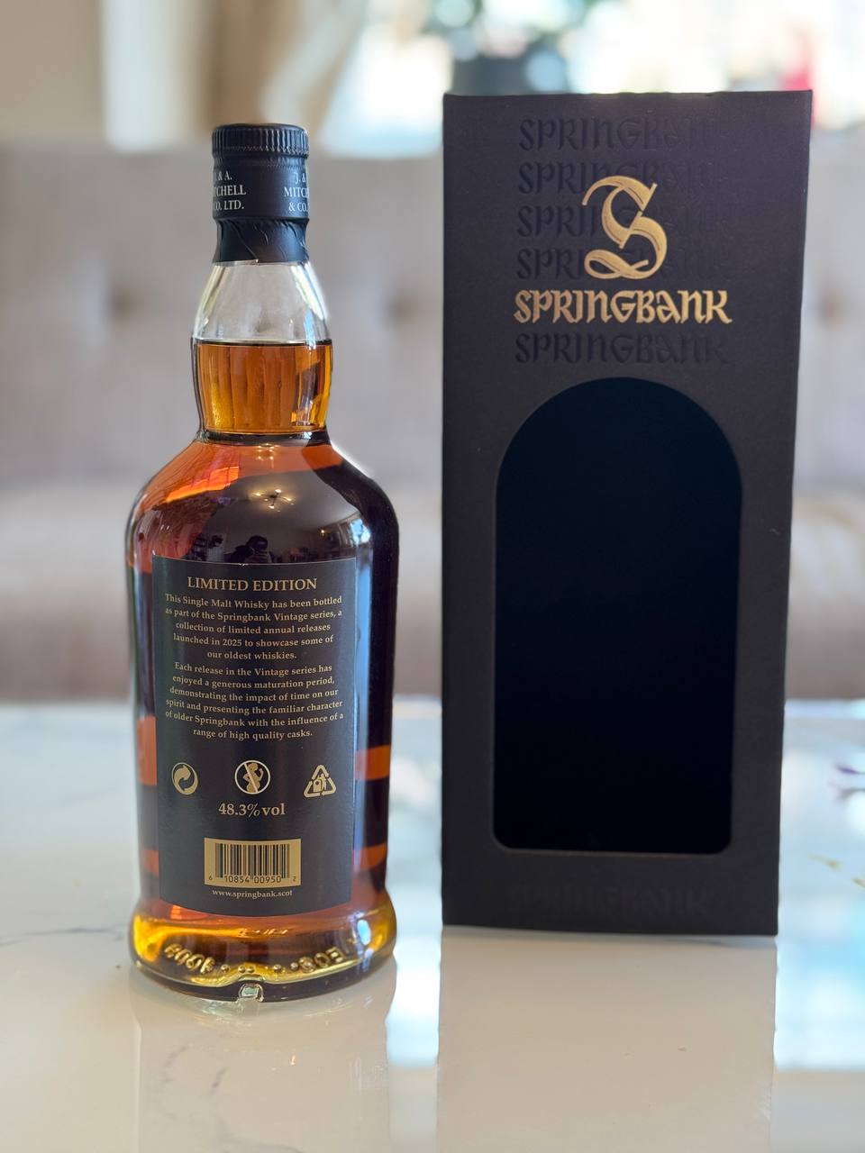 Springbank Vintage 1998 Campbeltown Whisky - 70cl - 48.3% ABV