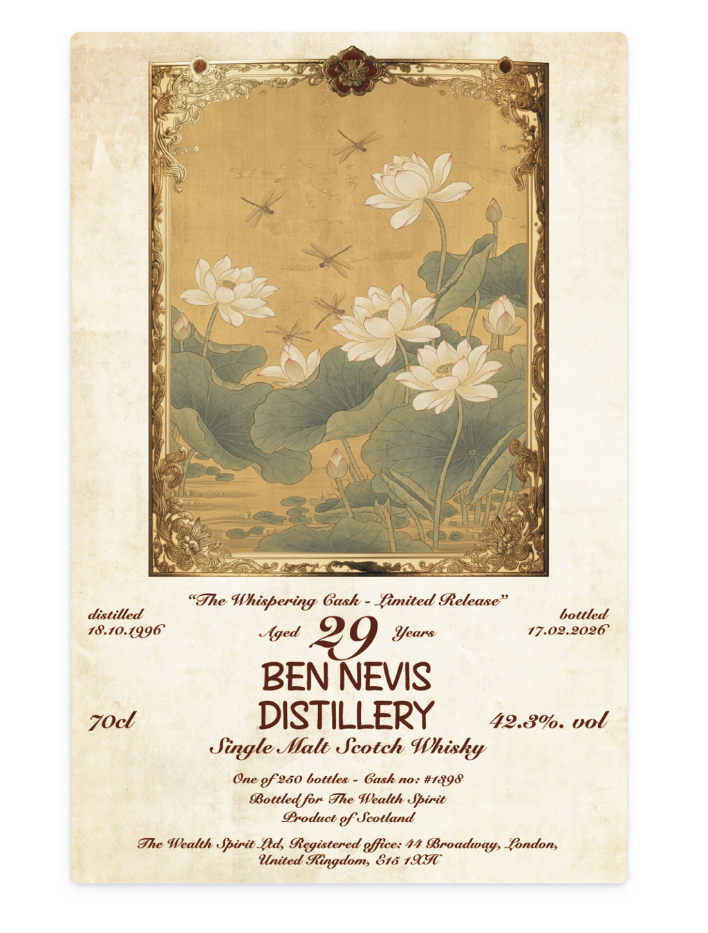Ben Nevis 1996 29yo, 42.3% Cask 1398